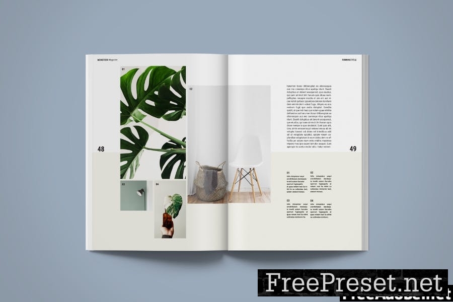 Magazine Template | Monstera