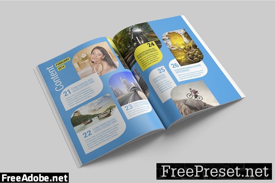 Magazine Template PFCHJ8N