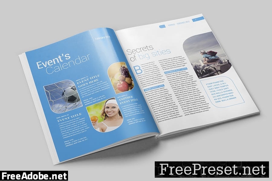 Magazine Template PFCHJ8N