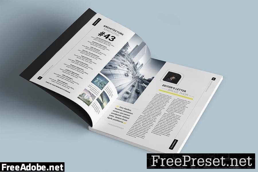 Magazine Template PRGQFQ