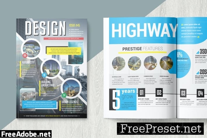 Magazine Template PRGQFQ