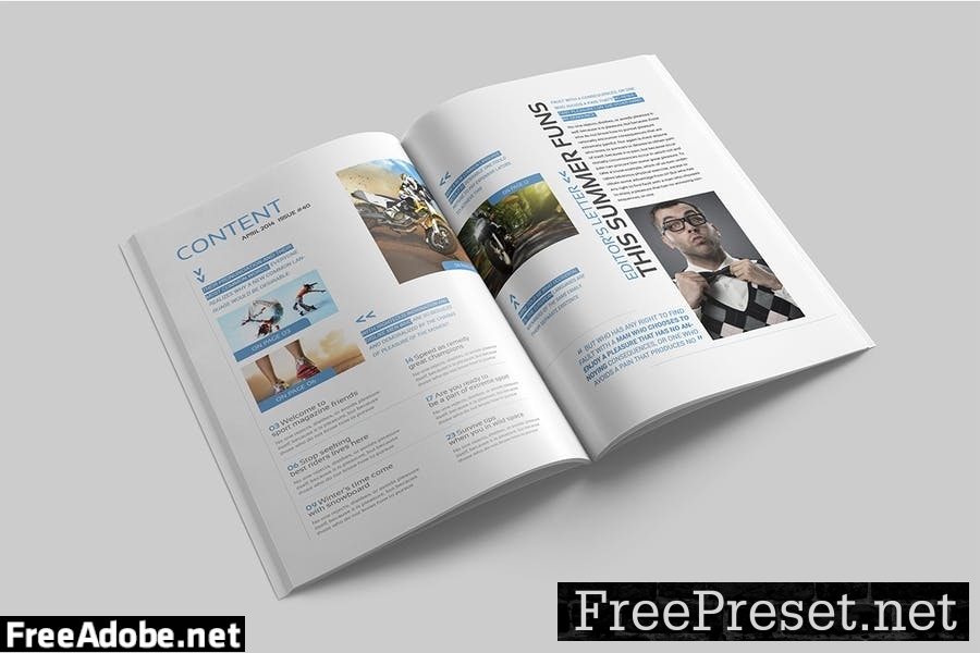 Magazine Template QCWKMST