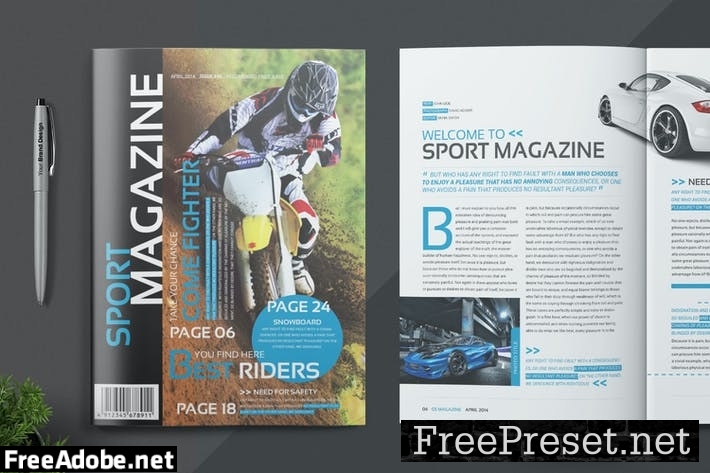 Magazine Template QCWKMST