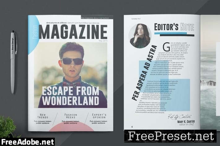 Magazine Template QVTKPPM