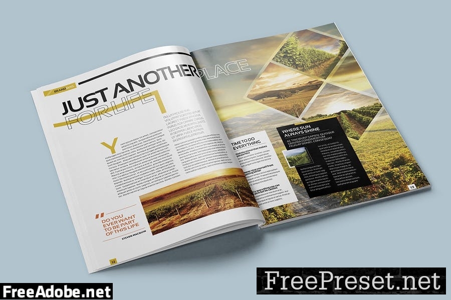 Magazine Template RRF4D7