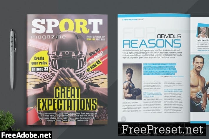 Magazine Template RSW5UPM