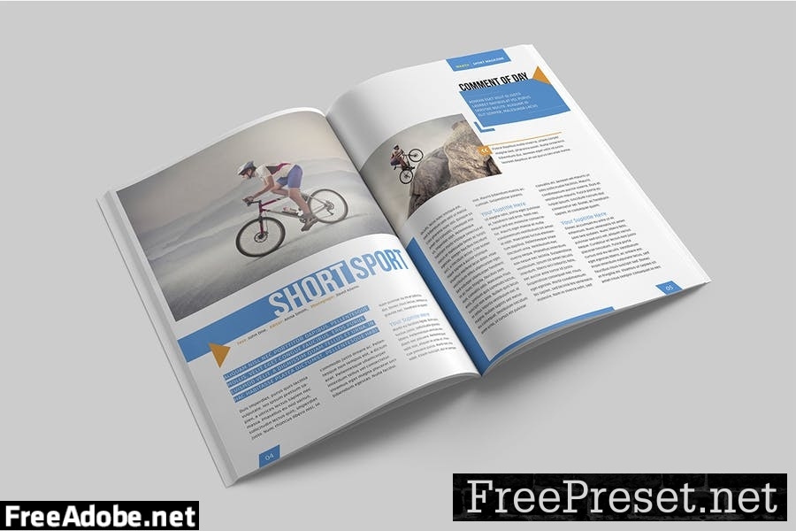 Magazine Template U9TRZ37