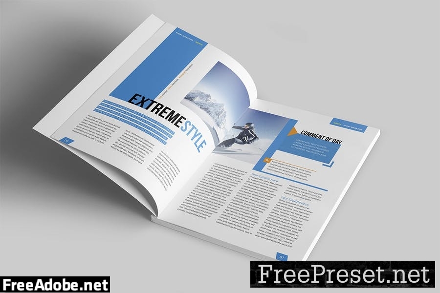 Magazine Template U9TRZ37