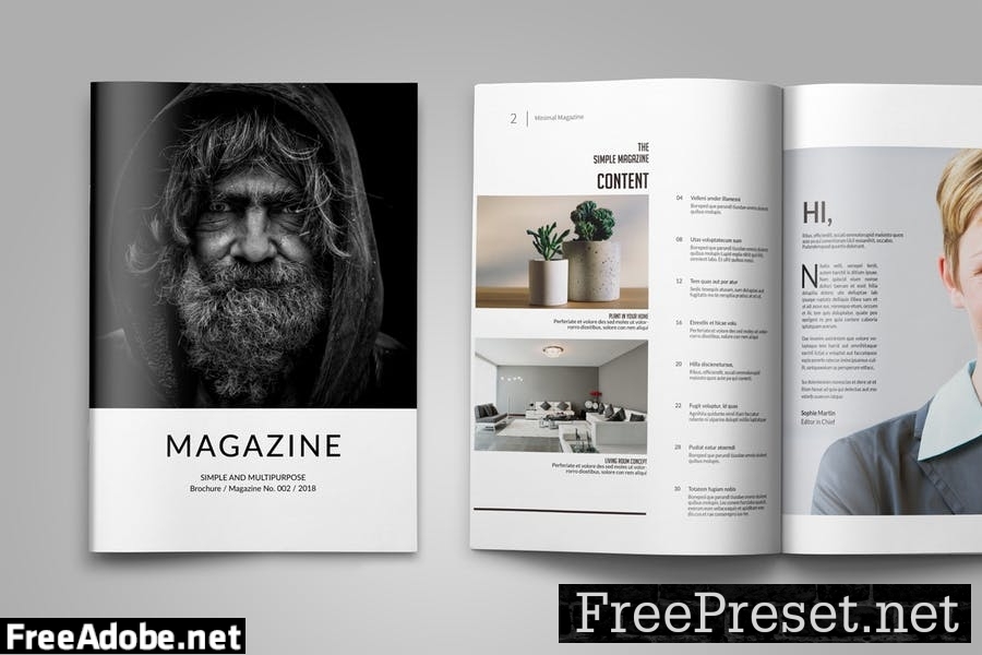 Magazine Template V224MR