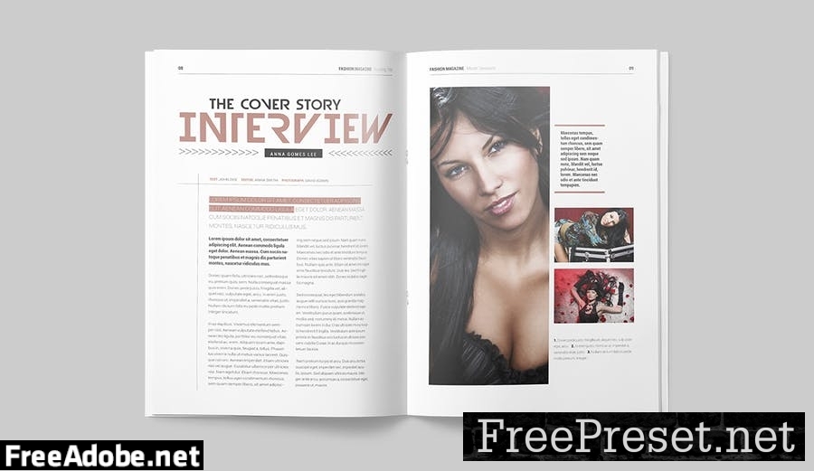 Magazine Template ZD7QDM6