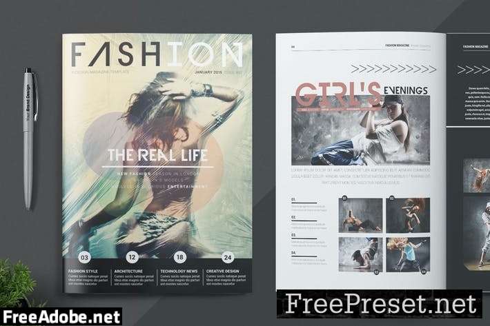 Magazine Template ZD7QDM6