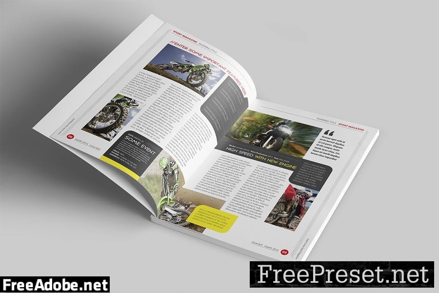 Magazine Template ZR85JUX