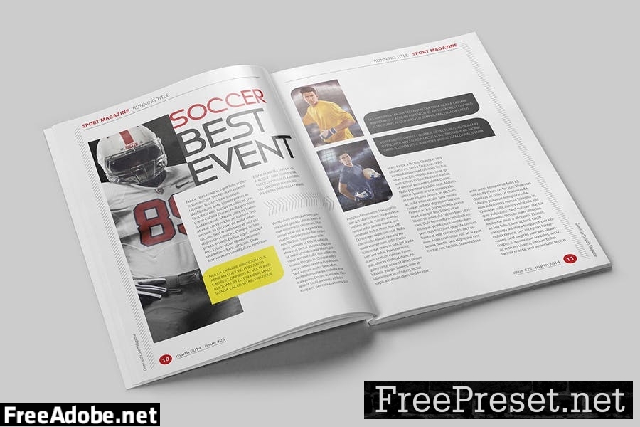 Magazine Template ZR85JUX