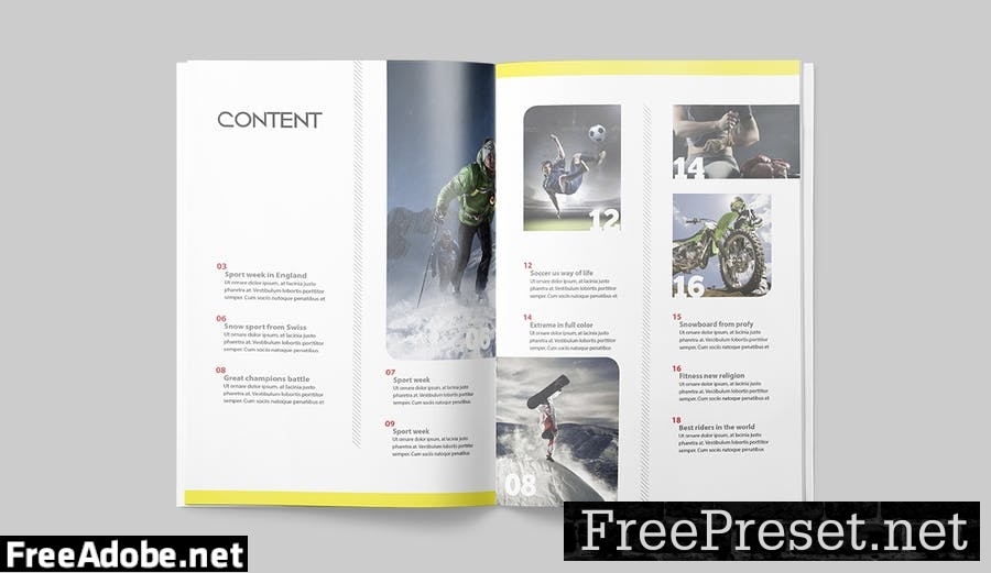 Magazine Template ZR85JUX