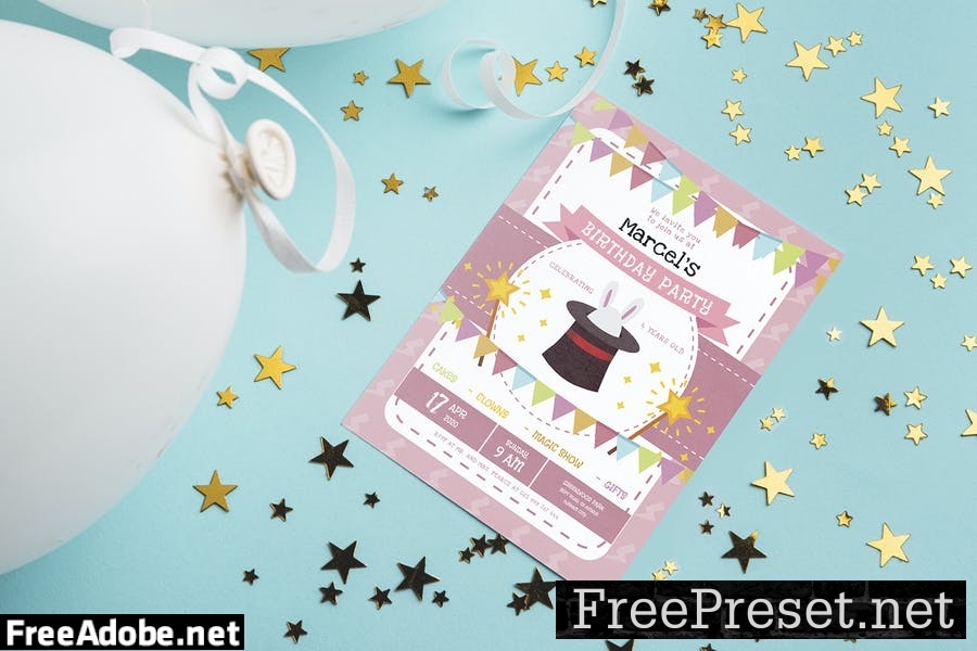 Magical - Kids Birthday Invitation