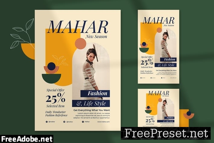 Mahar Fashion Flyer - Instagram Post & Stories YZAWGP6