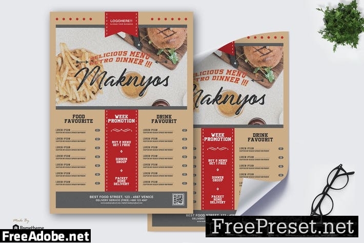 Maknyos - Menu Food Poster HR YXRP7FQ