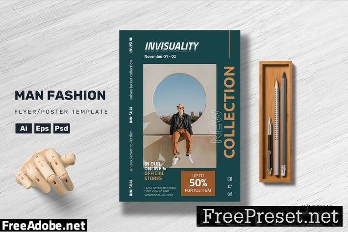 Man Fashion - Flyer Template LULC2V9