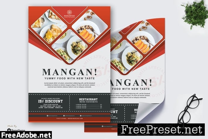 Mangan - Restaurant Poster HR AU782FQ