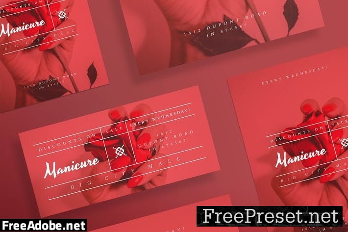 Manicure Nails Flyer and Poster Template 7RFEZ4