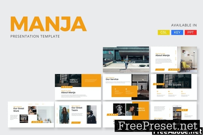 Manja - Corporate Presentation Template PEPU4M8