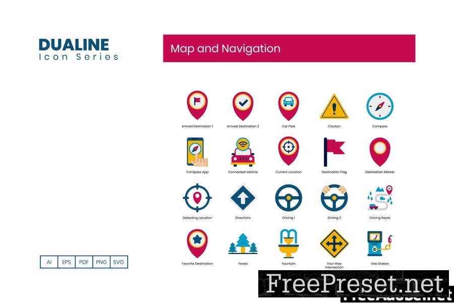 Map and Navigation Icons