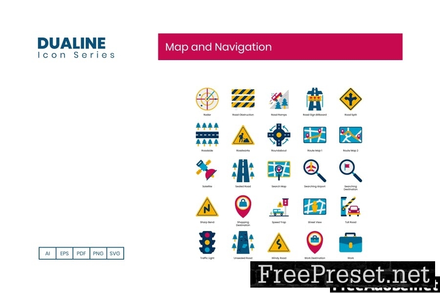 Map and Navigation Icons