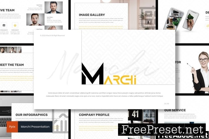 Marchi - Multipurpose Powerpoint Template MSNKHJR