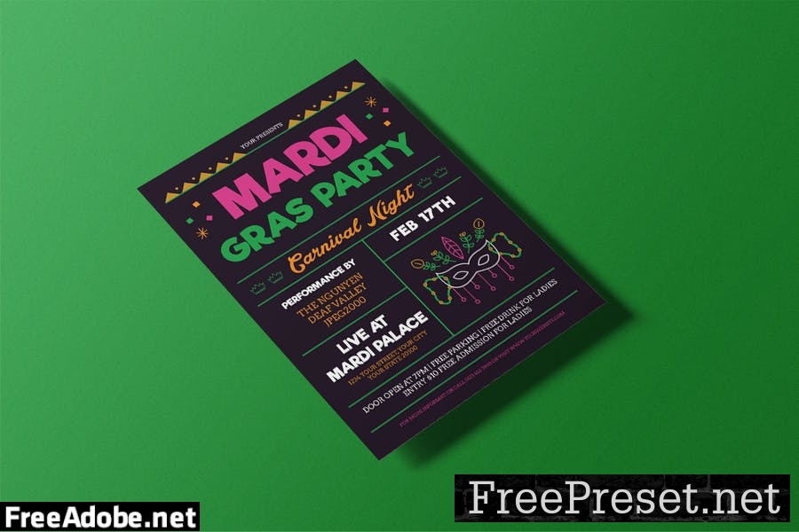 Mardi Gras Flyer GE8TGZX