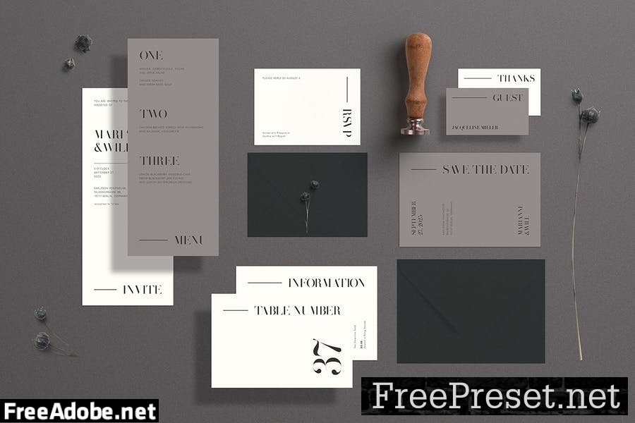 Marianne Wedding Suite - Photoshop Template