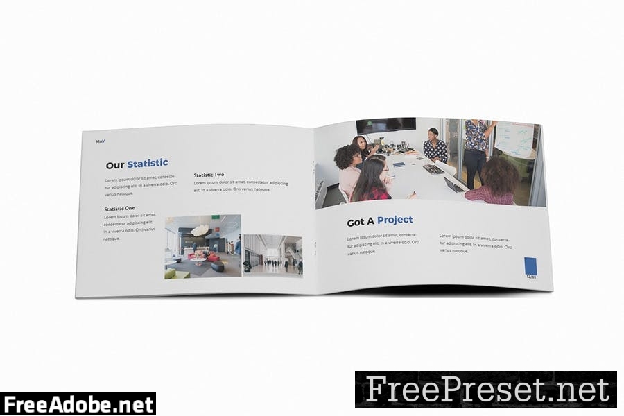 Marketing Agency A5 Brochure Template DY9UTGC