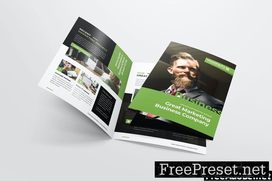 Marketing Agency Bifold Brochure