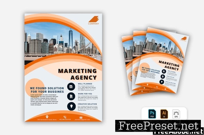 Marketing Agency Flyer 6UBRTQ3