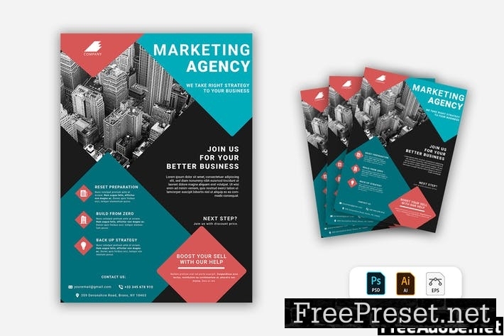 Marketing Agency Flyer BFC63ZG