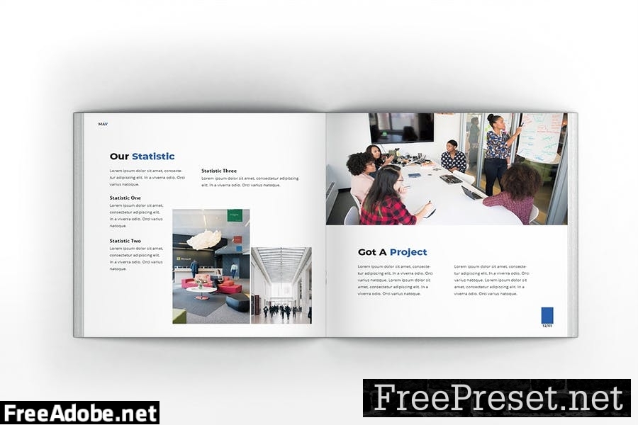 Marketing Agency Square Brochure Template F7VYMQ2