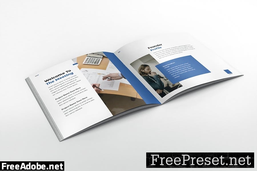 Marketing Agency Square Brochure Template F7VYMQ2