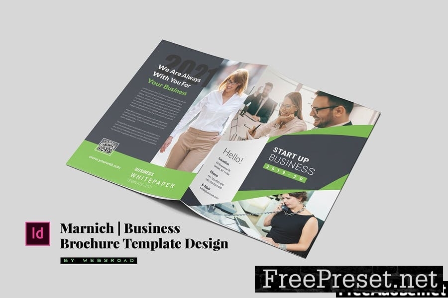 Marnich | Business Brochure Template Design NMGP3UX