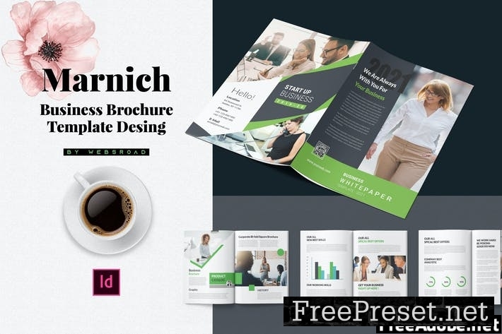 Marnich | Business Brochure Template Design NMGP3UX