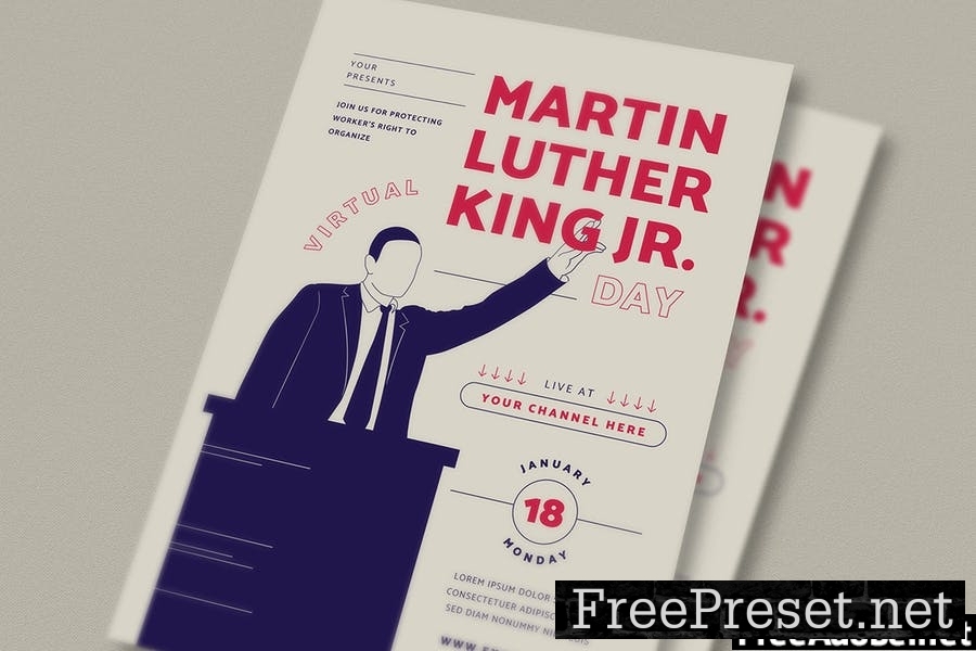 Martin Luther King Jr Flyer Set