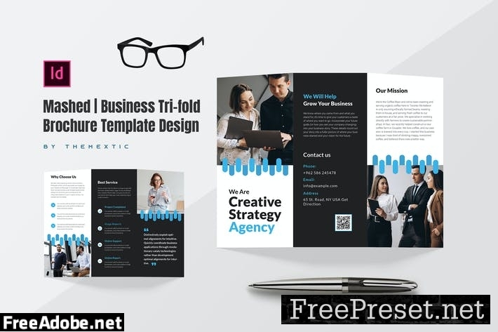 Mashed | Business Tri-fold Brochure Template 4HGBZYH