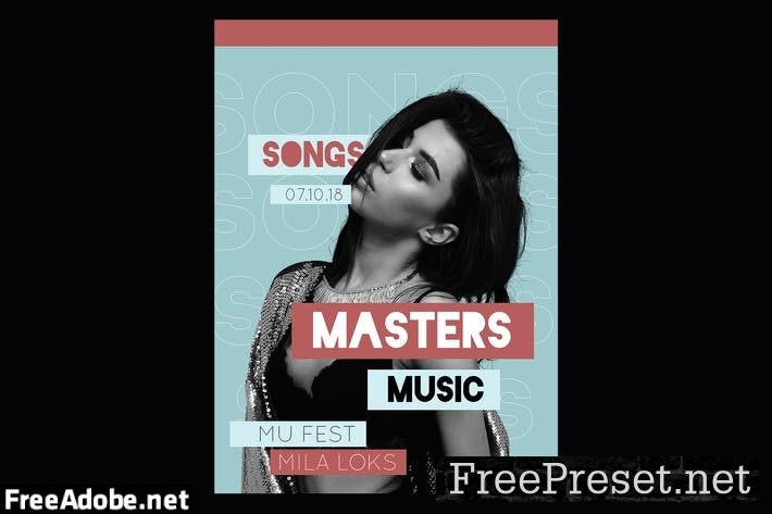 Masters Music Flyer Poster G9QJWV