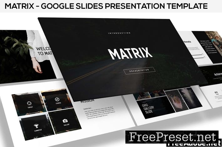 Matrix - Minimal Google Slides Presentation TJPR8U