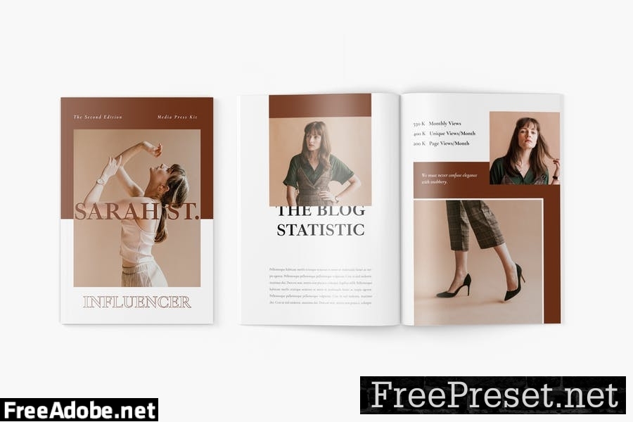 Media Kit Template for Blogger & Influencer XYU3U8A