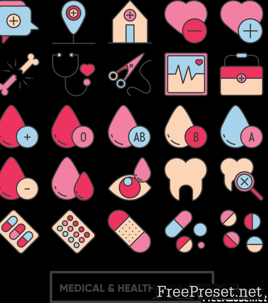 Medical And Health Icons Set G9T5E29