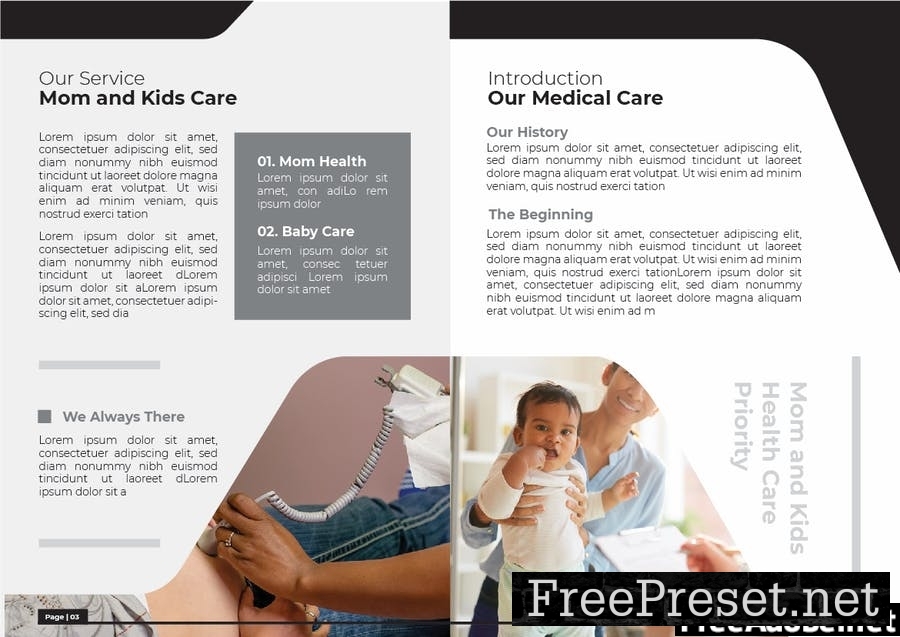 Medical Mom And Kids Brochure