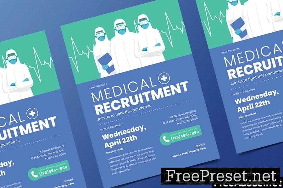 Medical Recruitment Flyer Set T4WE6CG