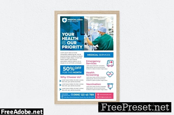 Medical Services Poster PG2CZ5S