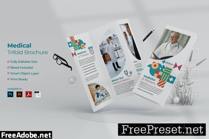 Medical Trifold Brochure 5C2QKHF