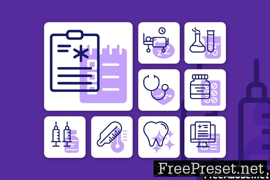 Medicare Icons (Line and Solid) 3RY2AS4