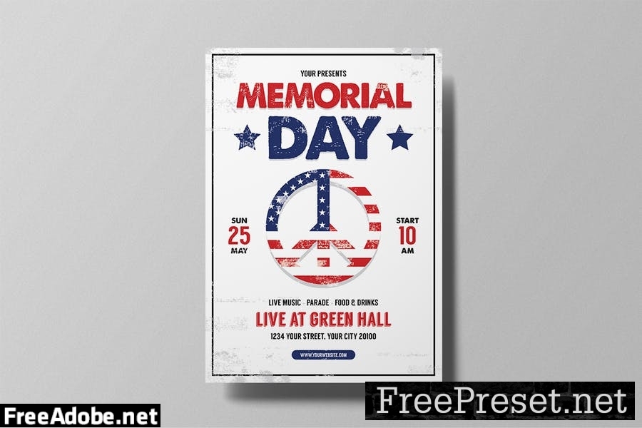 Memorial Day Flyer NSJJ778